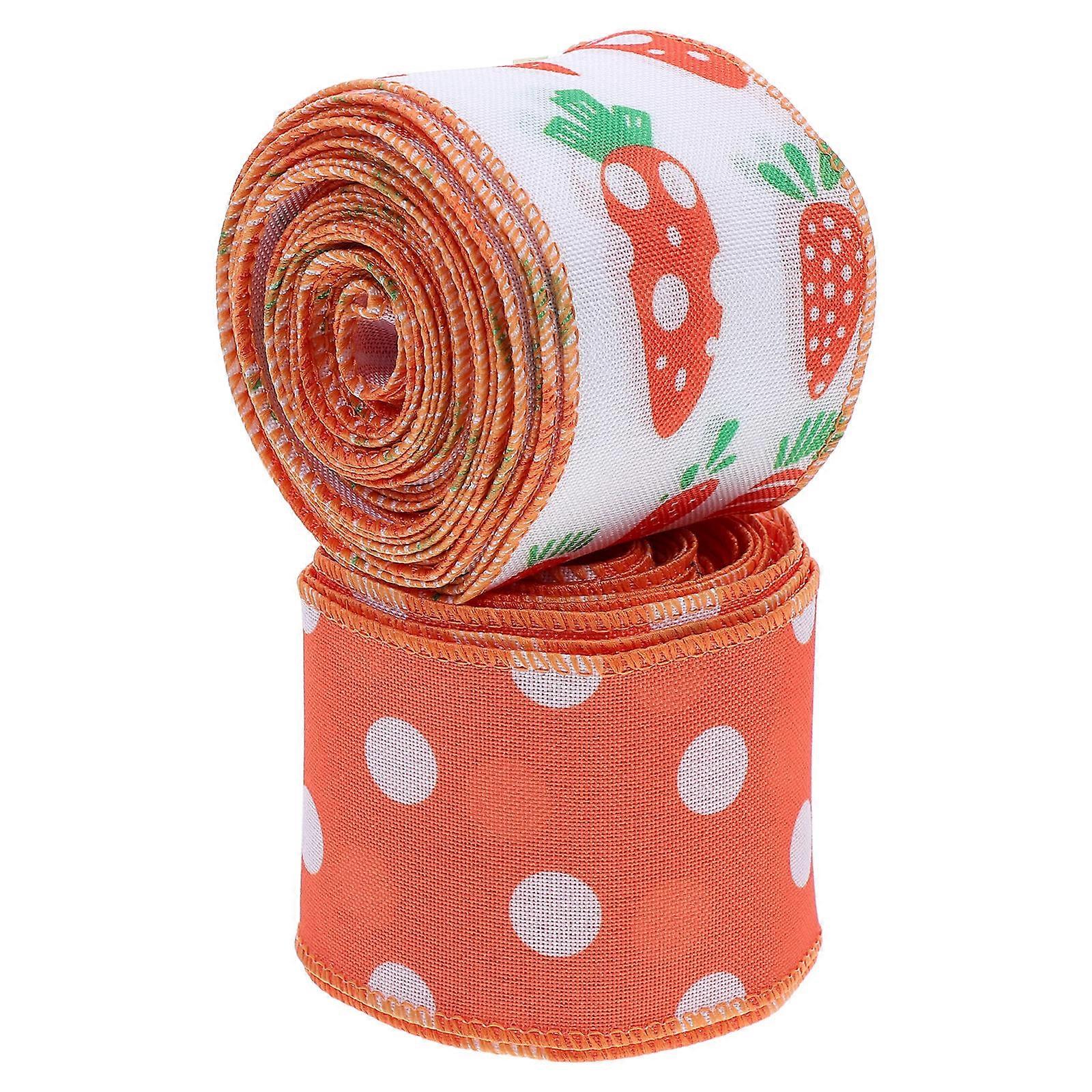 Easter Ribbon Wrap Ribbon for Wrapping 2 Rolls Assorted Color