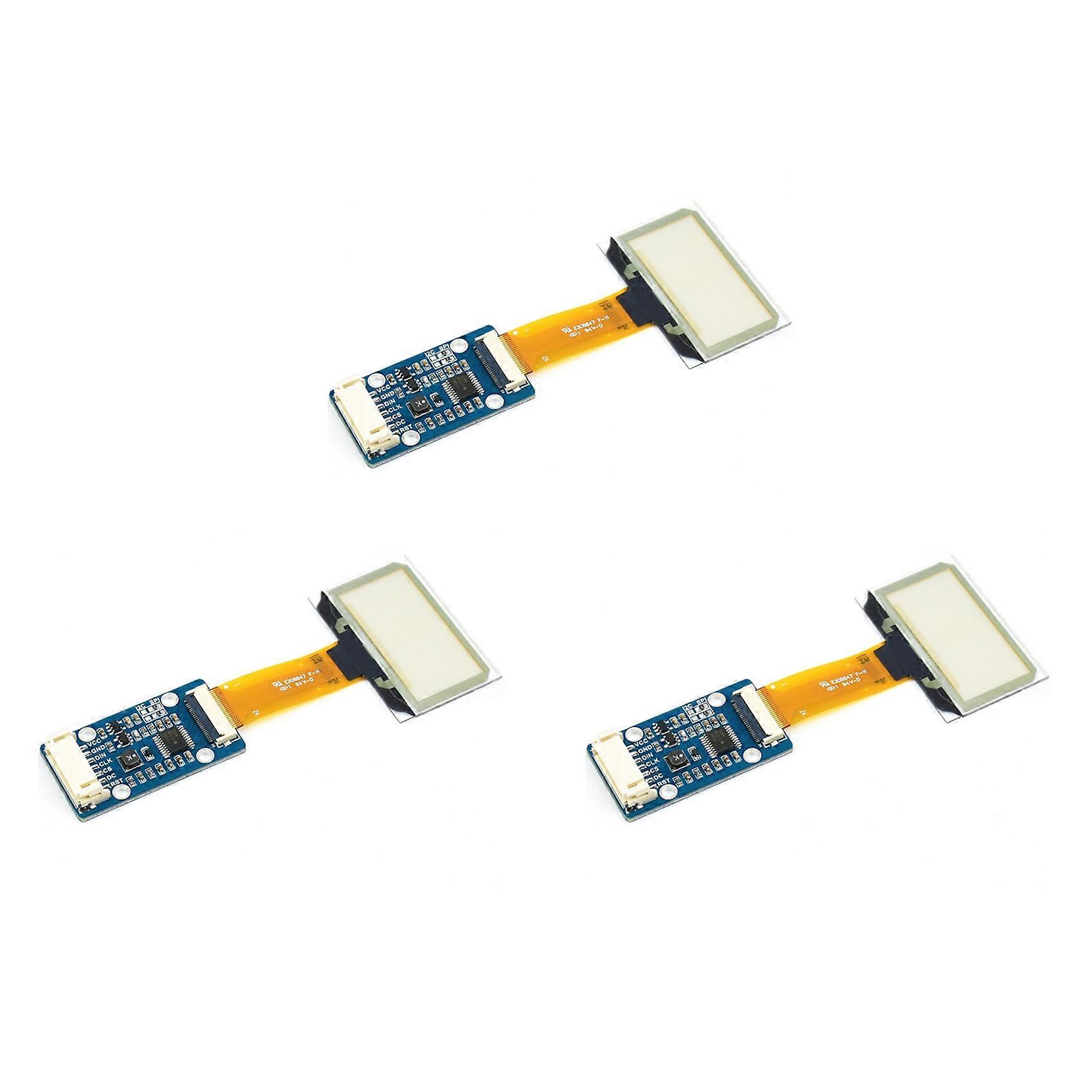 3 Set 1.51 Inch Transparent OLED Blue Display Module 128x64 SPI/I2C Interface