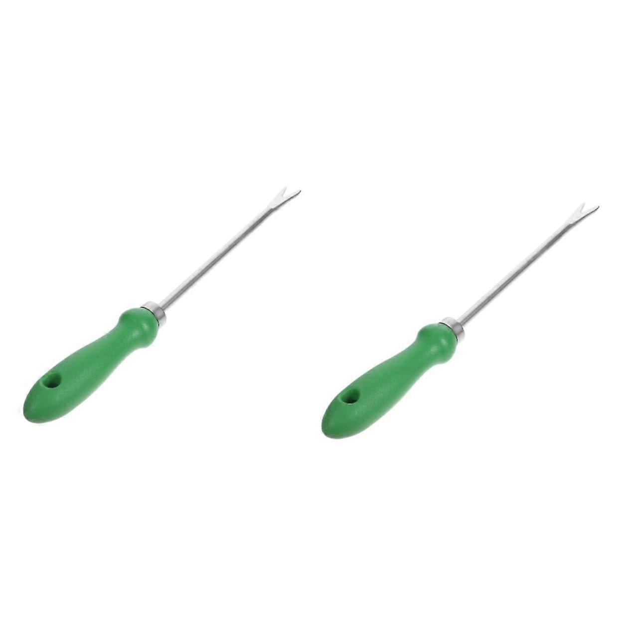 2pcs Garden Weeding Tool Set with Ergonomic Comfortable Grip for Easy Dandelion Removal