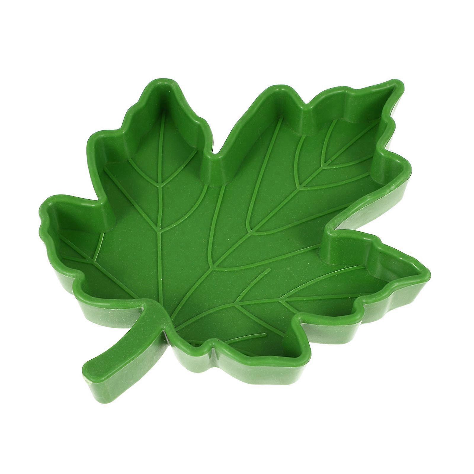 Reptile Water Feeder Pet Feeding Bowl Maple Leaf Shape for