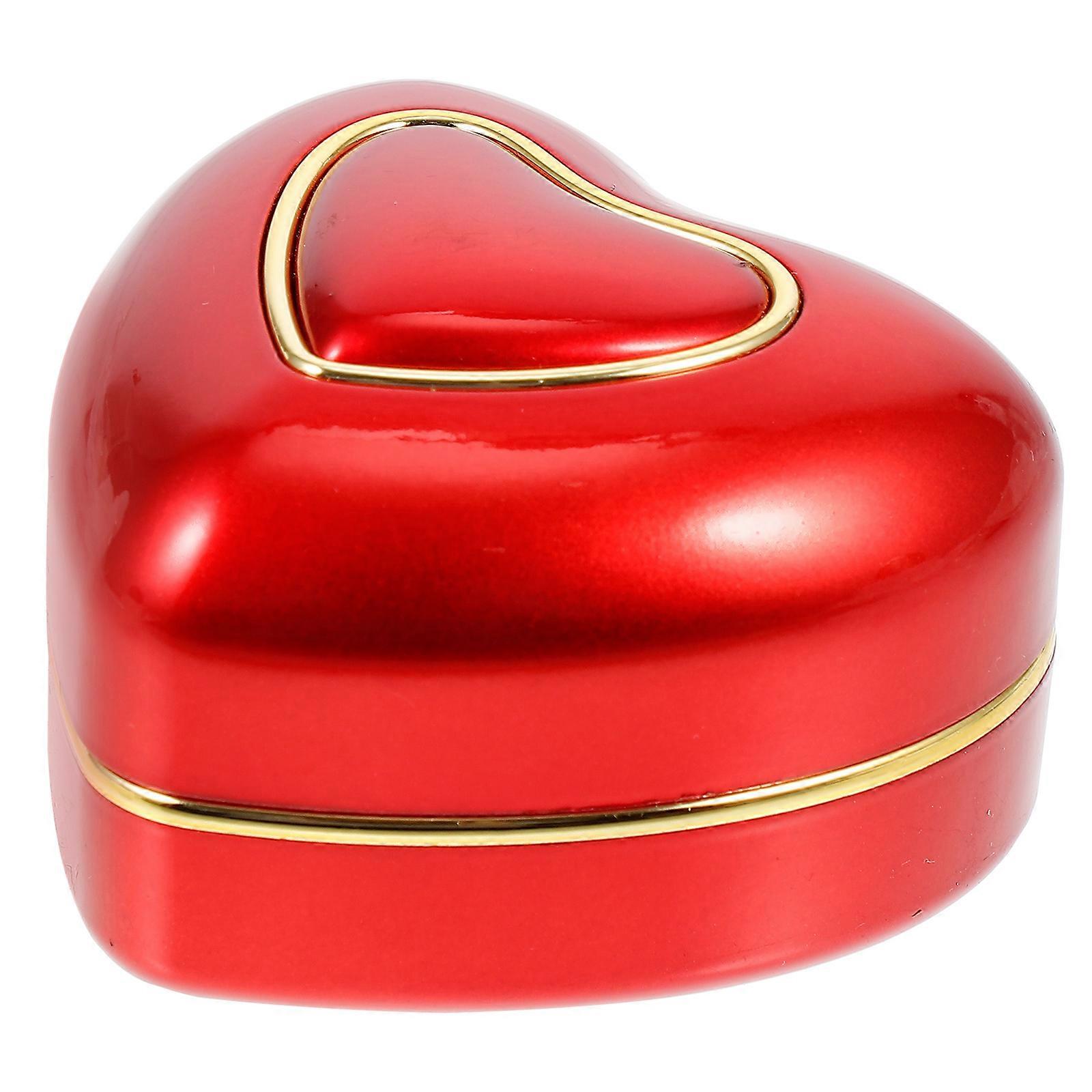 Wedding Ring Box Heart Shape for LED Light Ring Display Holder