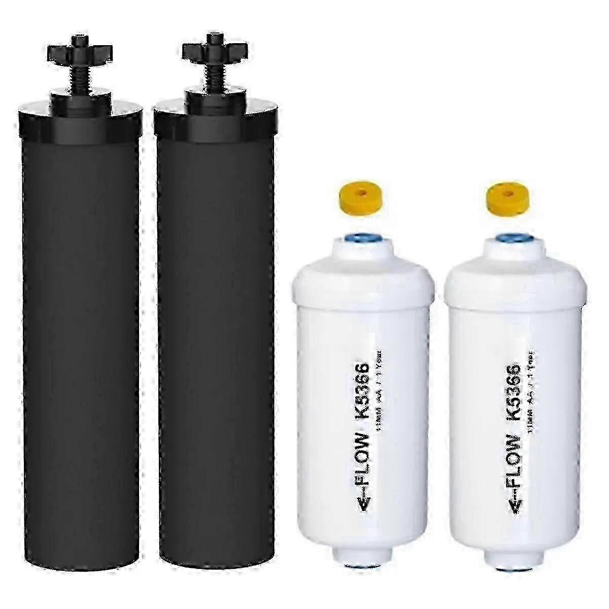 2025 Replacement For 2 And 2 Fluoride Water Filter Compatible With Black Gravity Water Filtering System