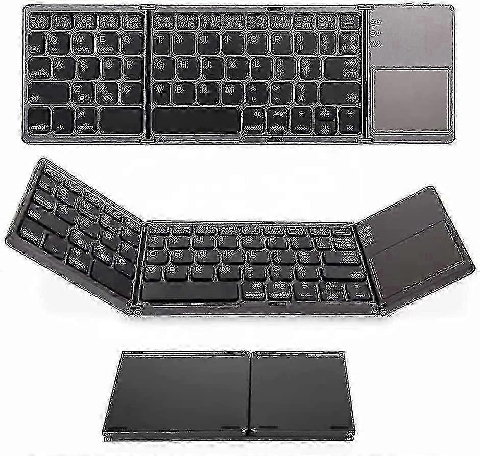2025 Mini Pocket Folding Wireless Bluetooth Keyboard B033 With Touchpad
