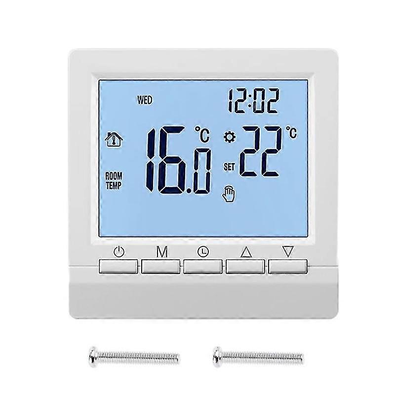 Programmable Thermostat for Gas Boiler Heating, Smart Room Temperature Controller, Energy Saving Digital Temperature Regulator