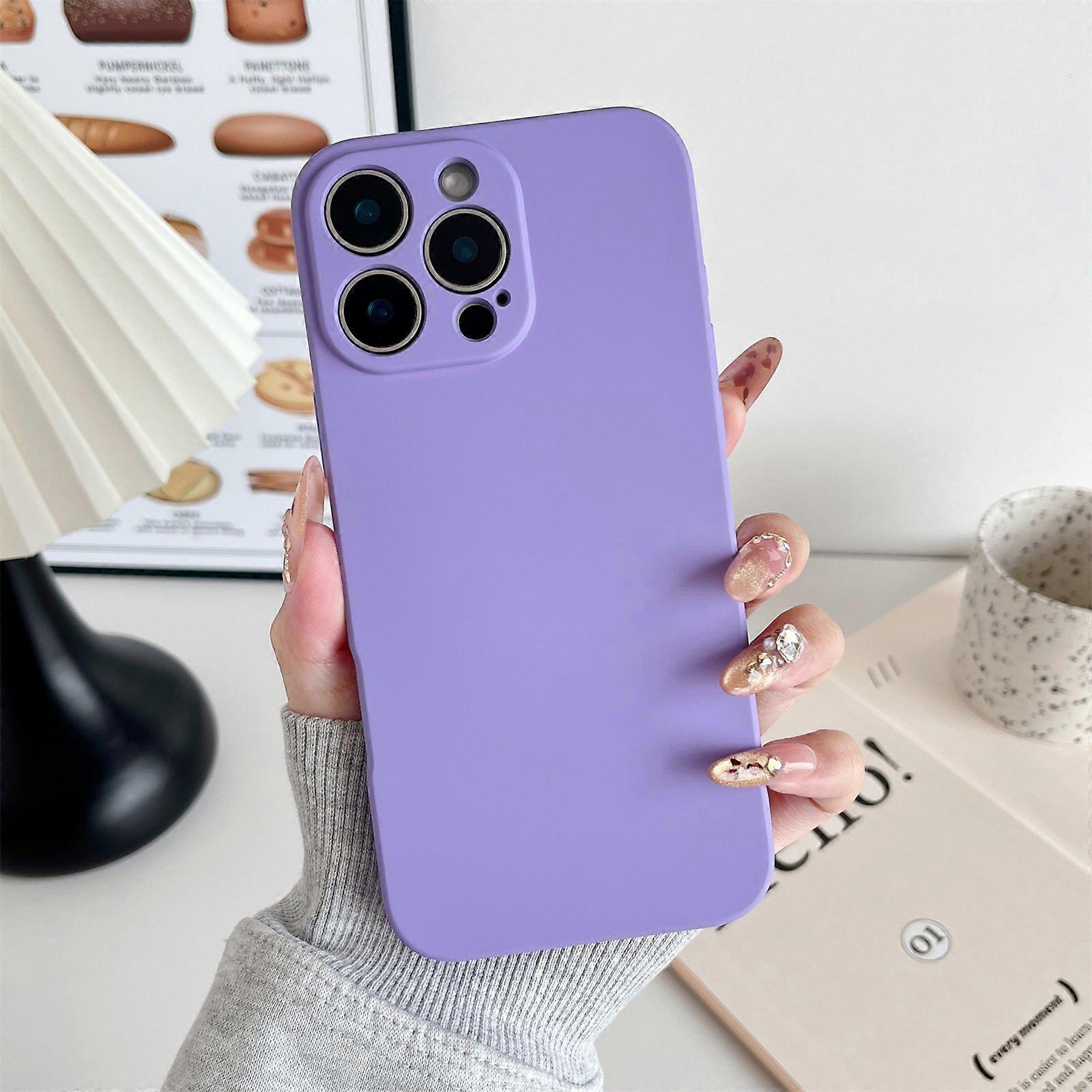 For iPhone 16 Pro Max Phone Back Case Scratch Resistant Silicone Mobile Cover