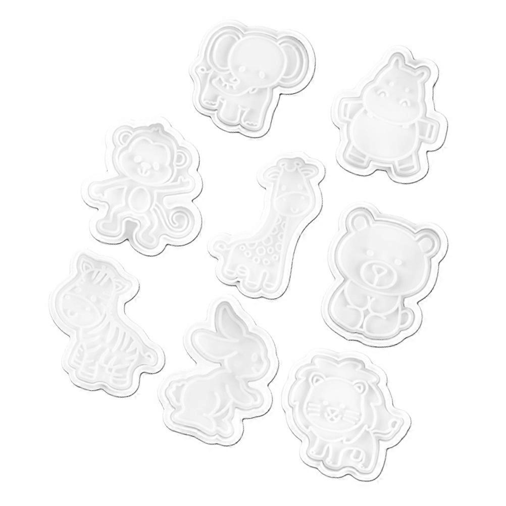 Plastic Biscuits Molds Kitchen Baking Tool for Baking Use 8Pcs