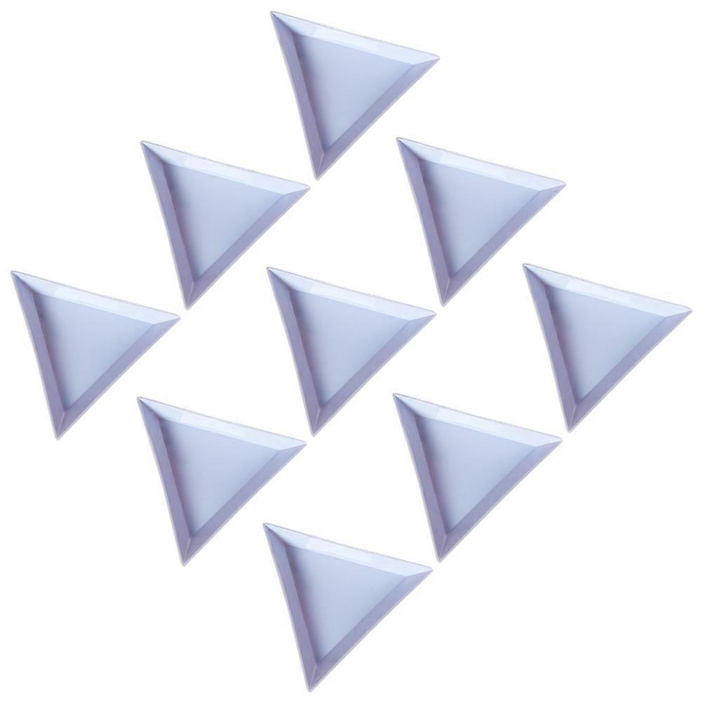 Triangular Storage Tools for Storage 80Pcs Manicure Trays Blue for Nail Technician