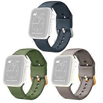 3er-Set Armbänder für Apple Watch Ultra 3 2 1 49 mm / Series 11 10 46 mm / 9 8 7 45 mm / SE3 SE2 SE 6 5 4 44 mm