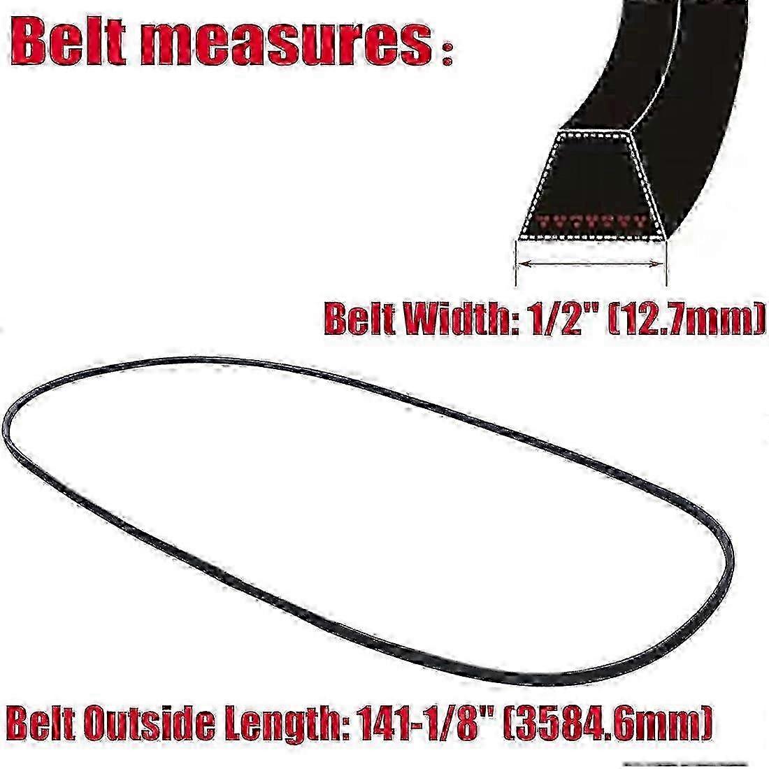 Replacement Deck Belt 48" for John Deere L120 and L130 Riding Mowers