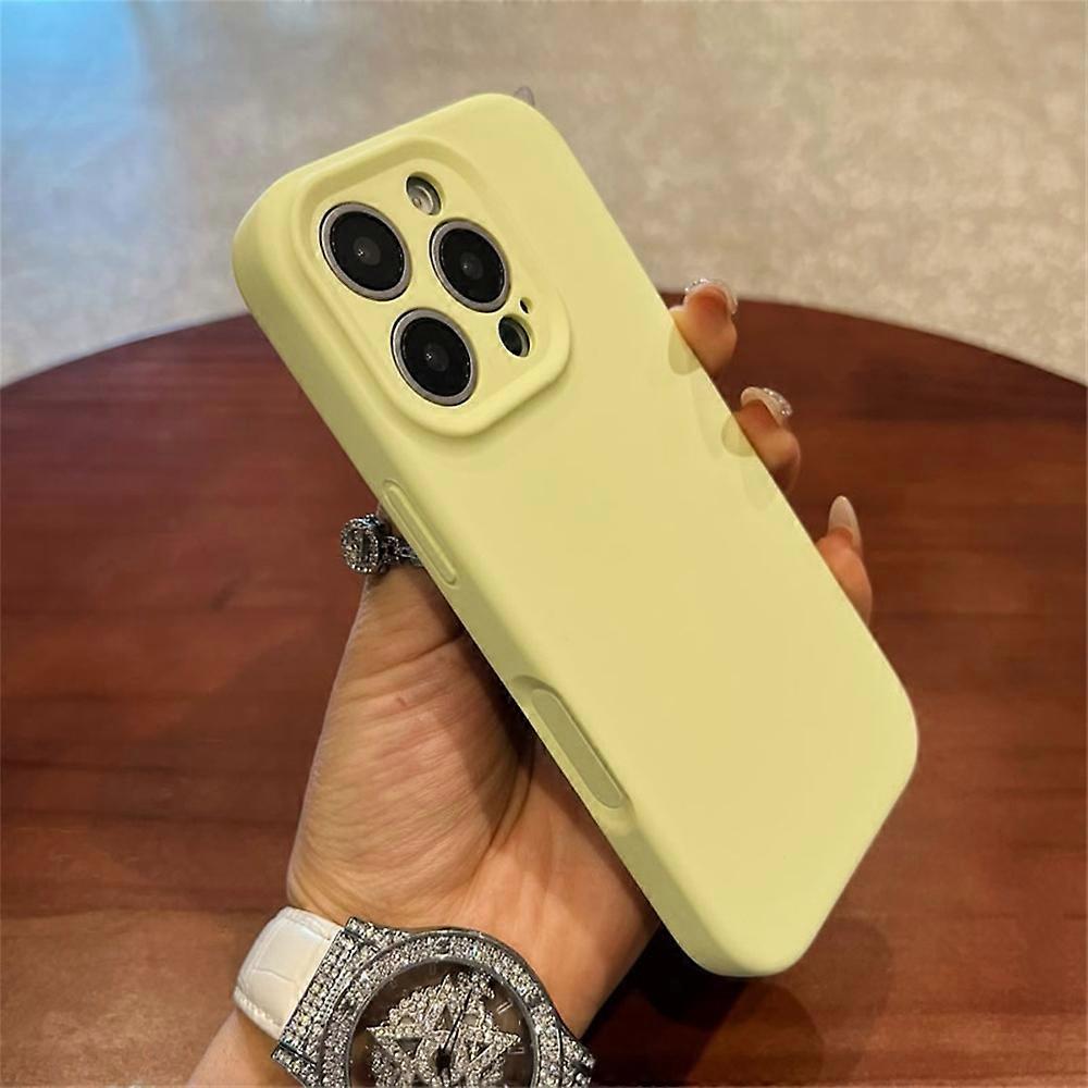 For iPhone 16 Pro Case Precise Cutouts Liquid Silicone + PC Phone Cover with Camera Touch Control Bu