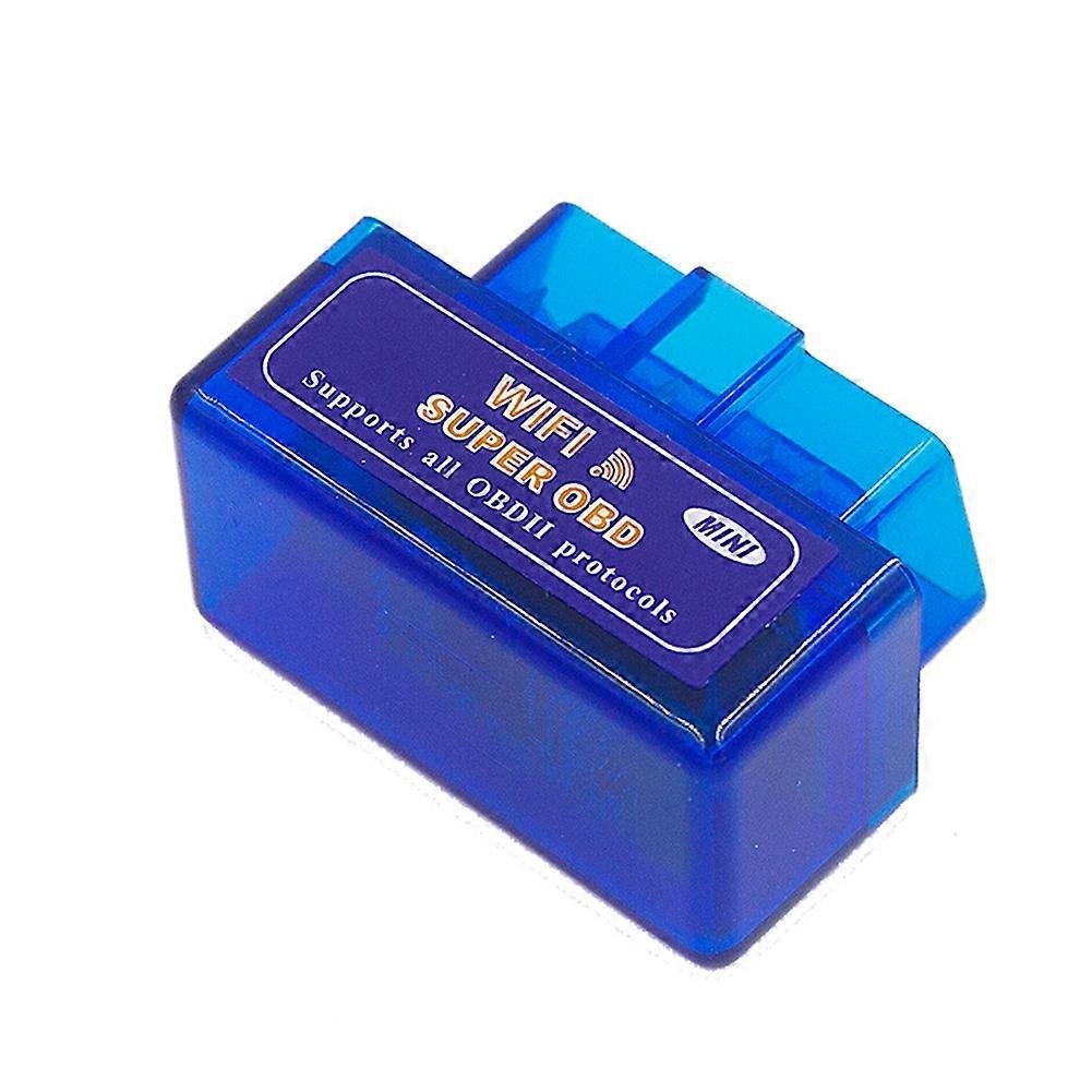 Mini Auto Code Reader Bluetooth-Compatible PIC18F25K80 Double PCB Car Scanner OBD2 ELM-327 1.5 BT/WIFI,Blue