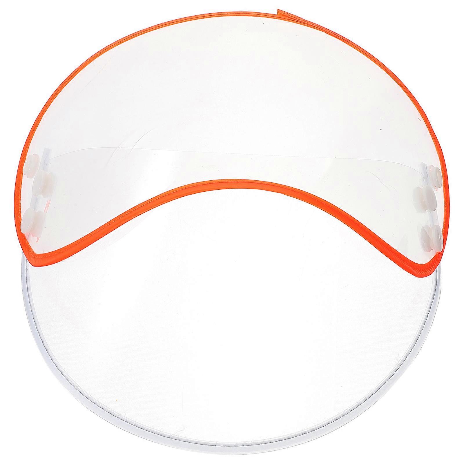 Transparent Raincoat Hat Brim Replaceable Clear Hat Shield Rain Poncho Accessory Raincoat Face Protector Rain Protection Brim