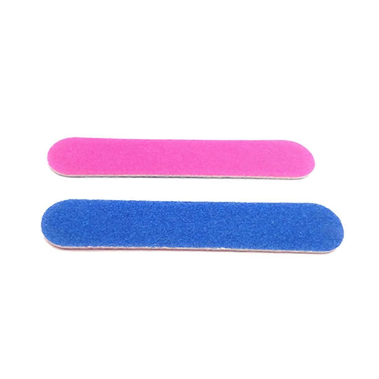 5pcs Double Sided Nail File and Buffer for Natural and Acrylic Nails with Rounded Ends