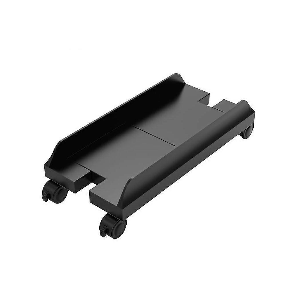 Adjustable Computer Tower Stand with Wheels and Brake, Desktop CPU Holder for Under Desk
