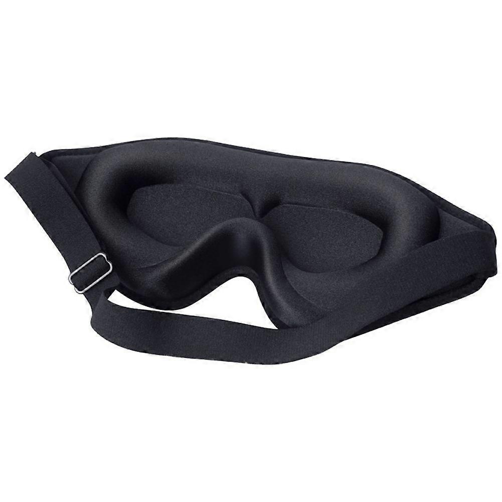 3D Memory Foam Sleeping Mask - Light Blocking Sleep Aid, Comfortable & Adjustable Eye Shade Blindfold