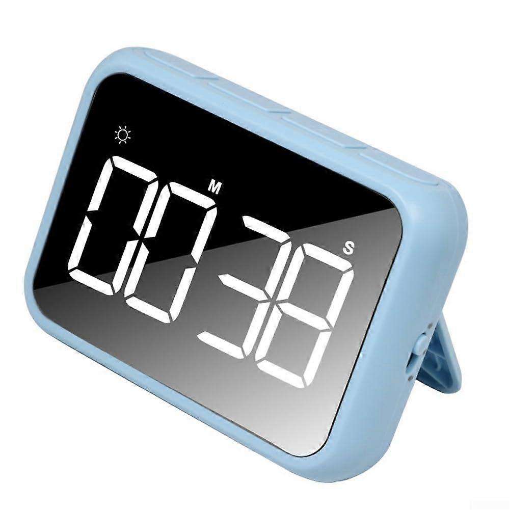 Kitchen Timer Digital Countdown 99Min LED Display with Volume Control Magnetic Back Stopwatch BLUE