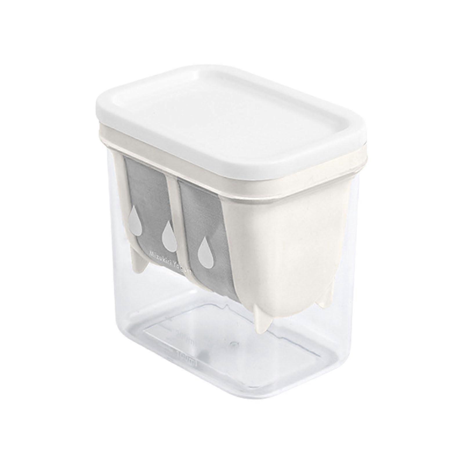 Yogurt Strainer for Homemade Yogurt and Cheese Making, Efficiency, Square White