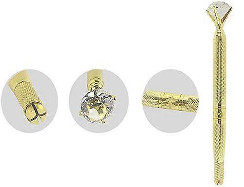 Gold Microblading Pen with Secure Needle Lock for Professional Permanent Eyebrow Tattoo