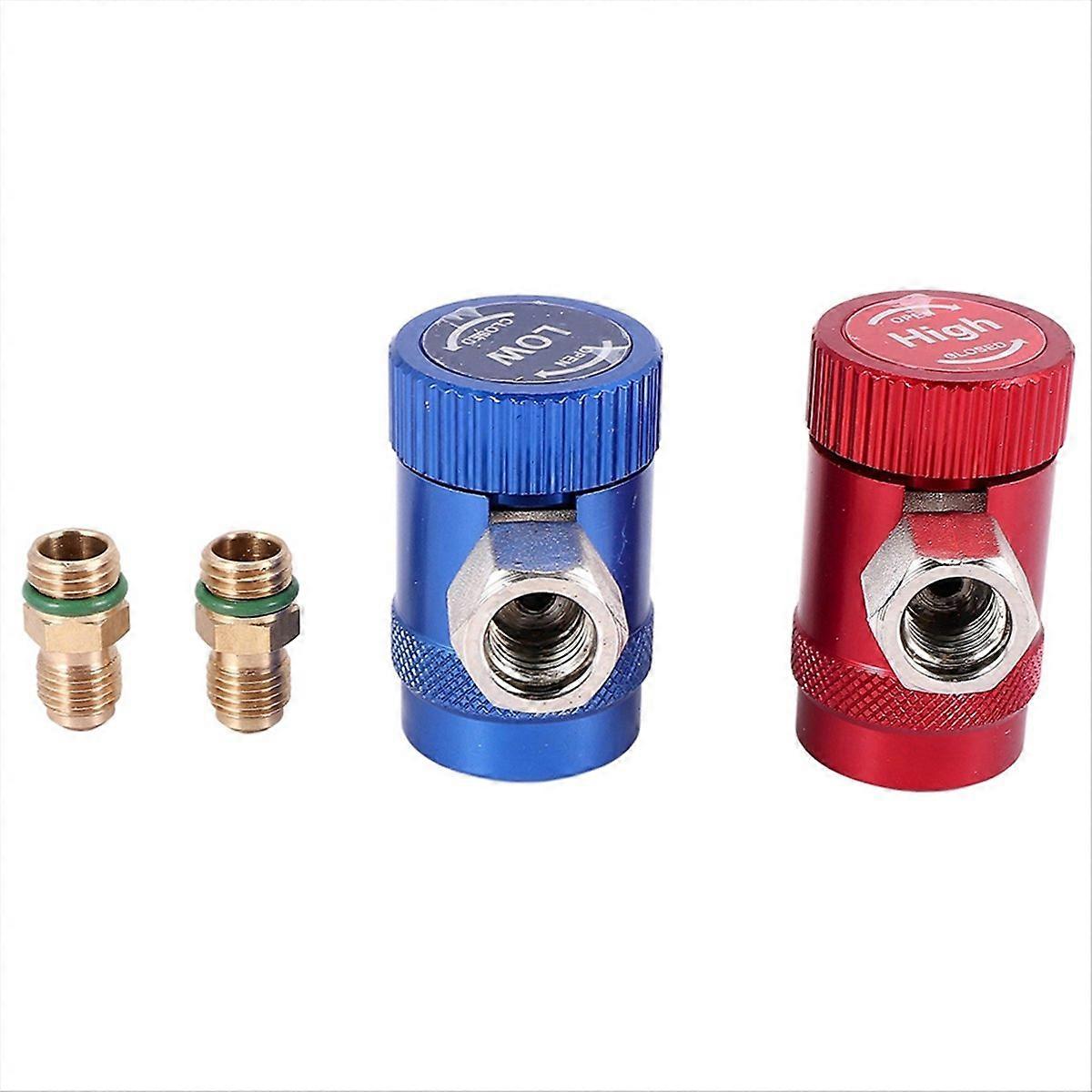Car AC High/Low Side R1234YF Quick Couplers Adapters Conversion Kit