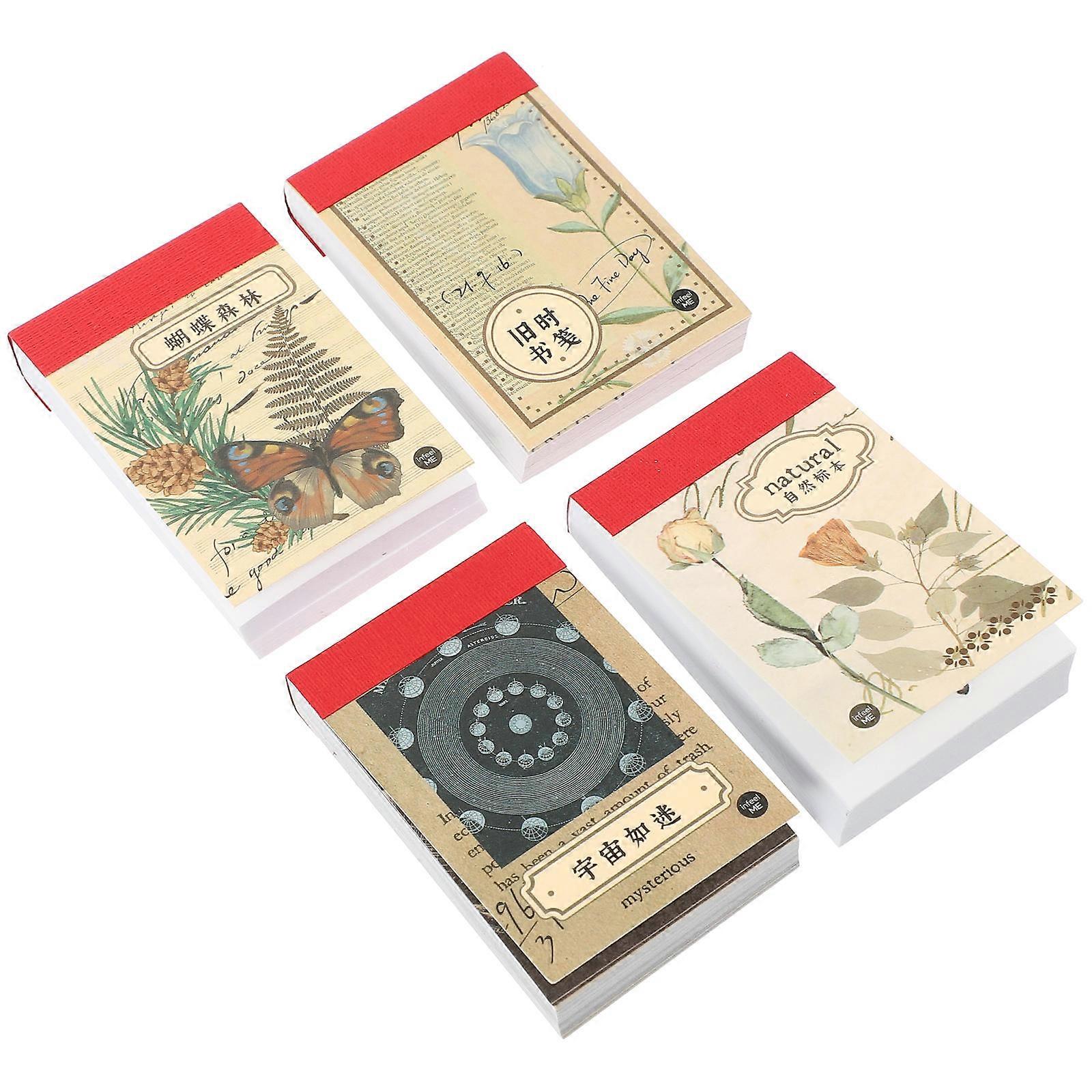 Washi Sticker Paper 4 Sets Creative Journaling Supply Rectangular Handmade Greeting Packaging Boxes