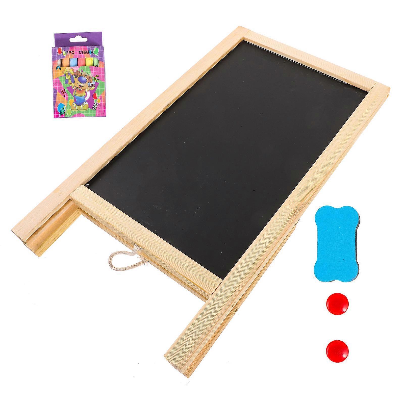 Desktop Message Board Wood Blackboard for Dining Table 2Sets