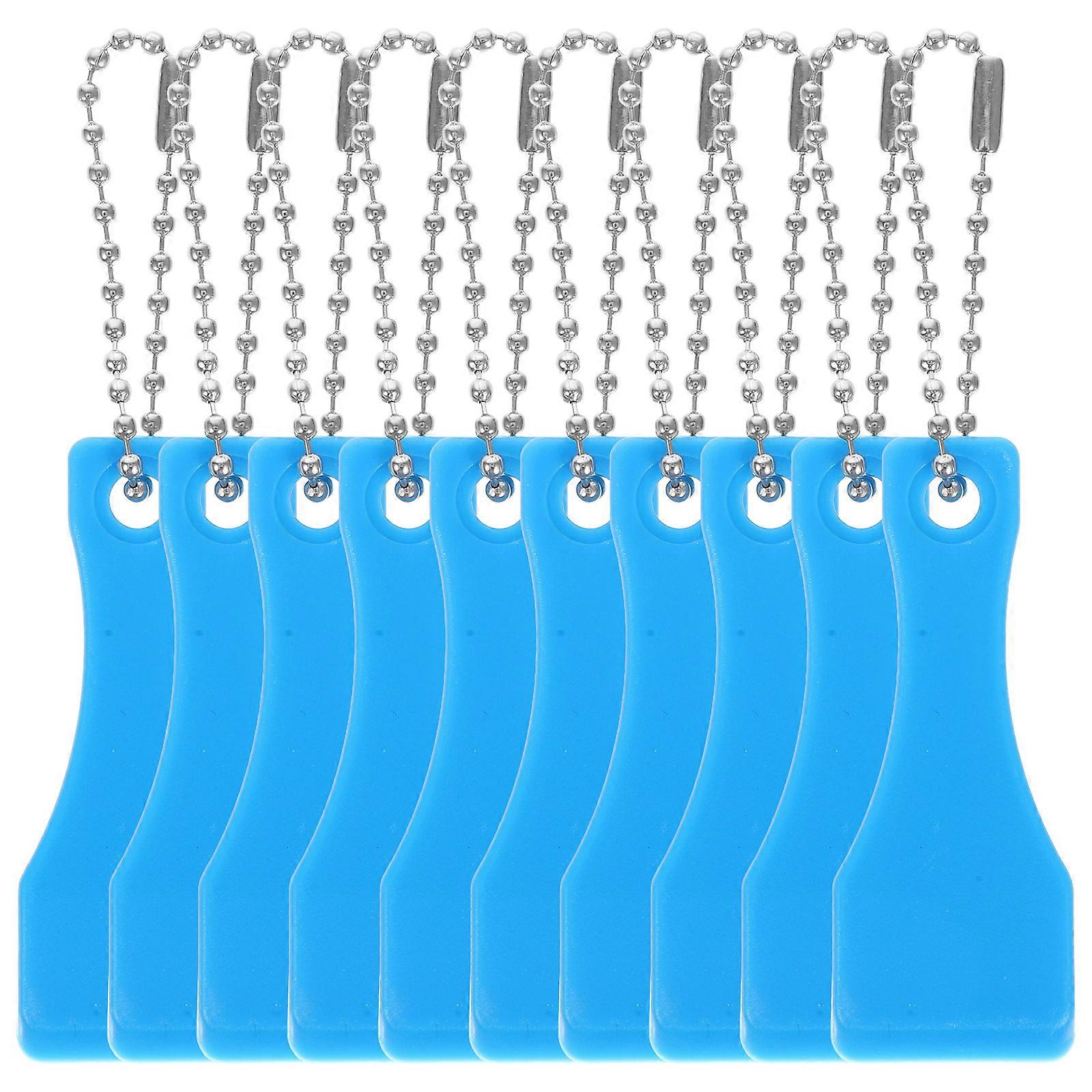 Scratch Ticket Scratcher Tool Plastic for Label Remover 10Pcs Blue