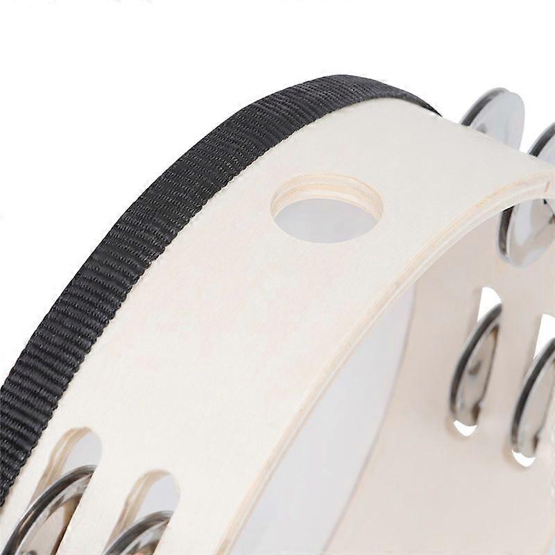 Palma de Oito Polegadas Dupla Camada de Mão Tambourine Hand Rattle Cheer
