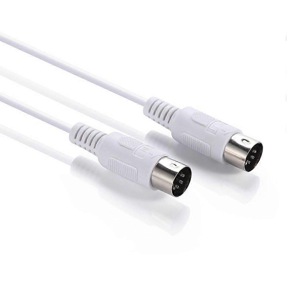 Midi Interface Computer Connection Midi Guitar Five Pin Connection Wire Abs Material 300x1.3Cm 1Pack