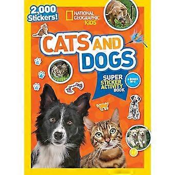 National Geographic Barn katter och hundar Super Sticker Aktivitetsbok
