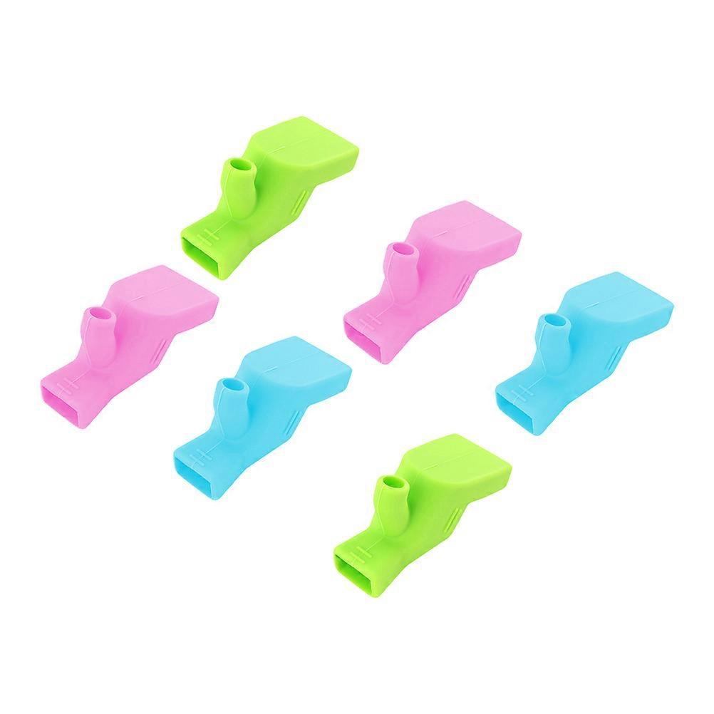 Splash-Proof Faucet Extender Dual-Purpose Silicone Hand Wash Device 6Pcs