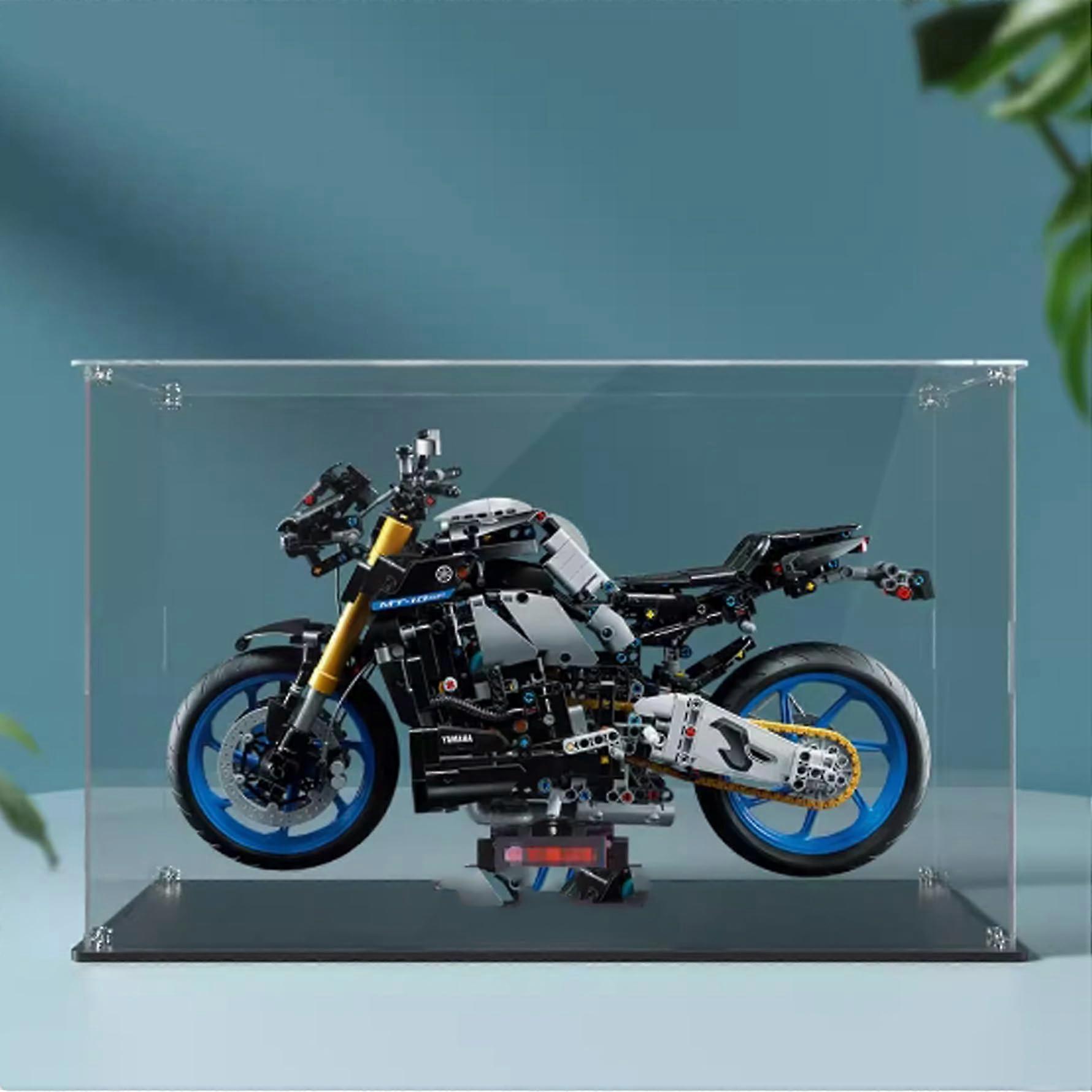 Display Case for  42159 Motorcycle, Crystal Clear Dustproof Acrylic Box, ScratchResistant