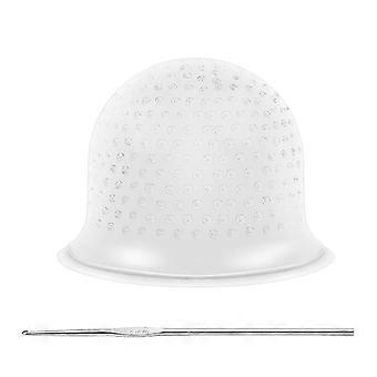 Highlighting Silicone Cap, Herbruikbare Salon Dye Silicone Cap Met Haken Voor Kleur highlighting Haar