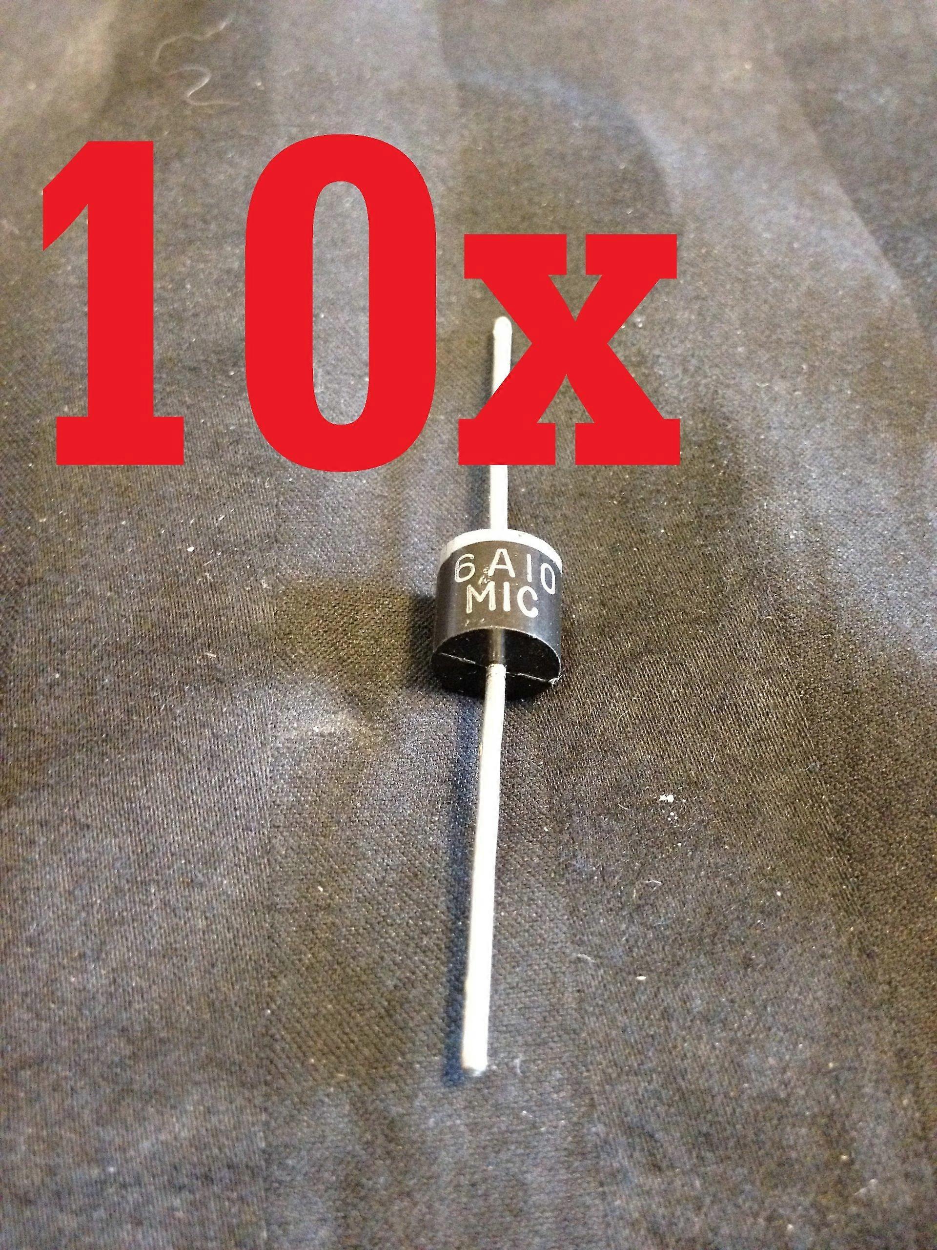 10x 6A10 Schottky Blocking Diode 1000V for Solar Panel Reverse Current Protection Low Voltage Drop