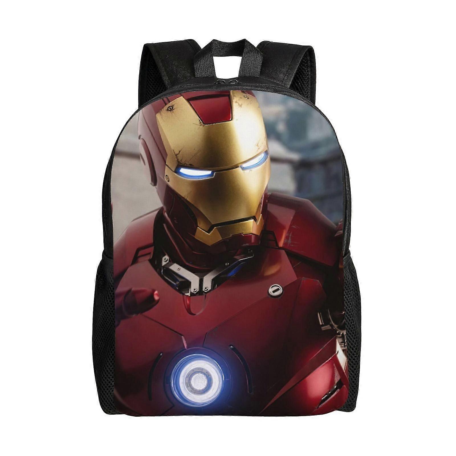 j4288 Iron Man Backpack, Travel Laptop Backpack, Water Resistant College School Computer Bag, Durable e4288