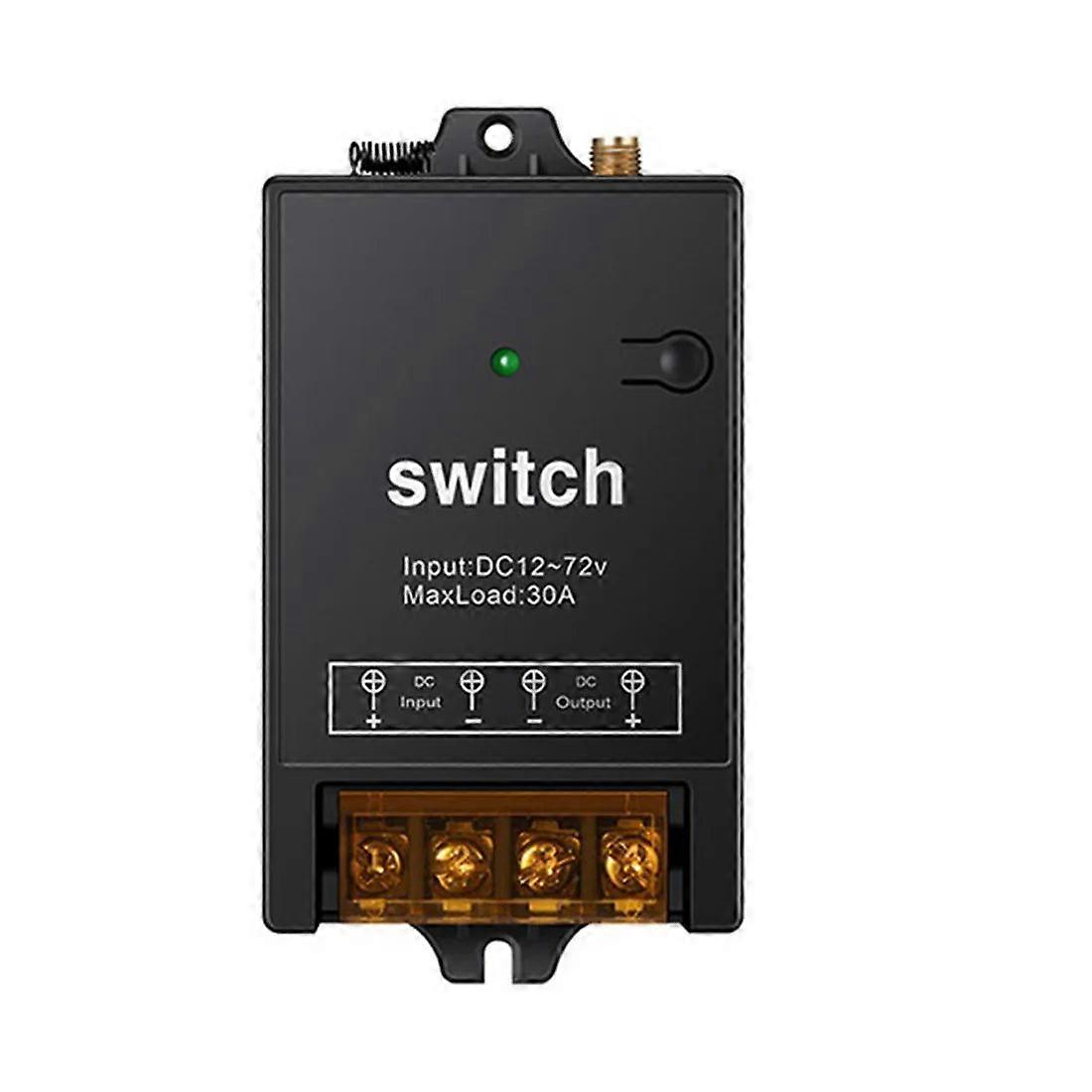 B02b-remote Control Switch,dc 12v/24v/48v/72v 40a Relay, Wireless Rf Switch With 984ft Long Range Remote Switch