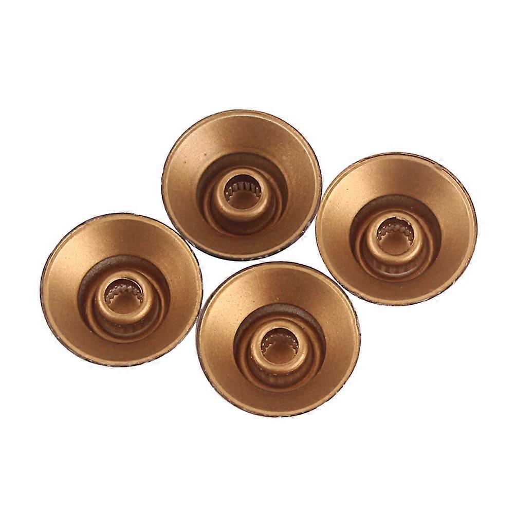 4pcs Round Guitar Knobs Volume Tone Control Knobs Rotary Knobs Epiphone Style Electric Guitar Parts Replacement GD28 (Golden)