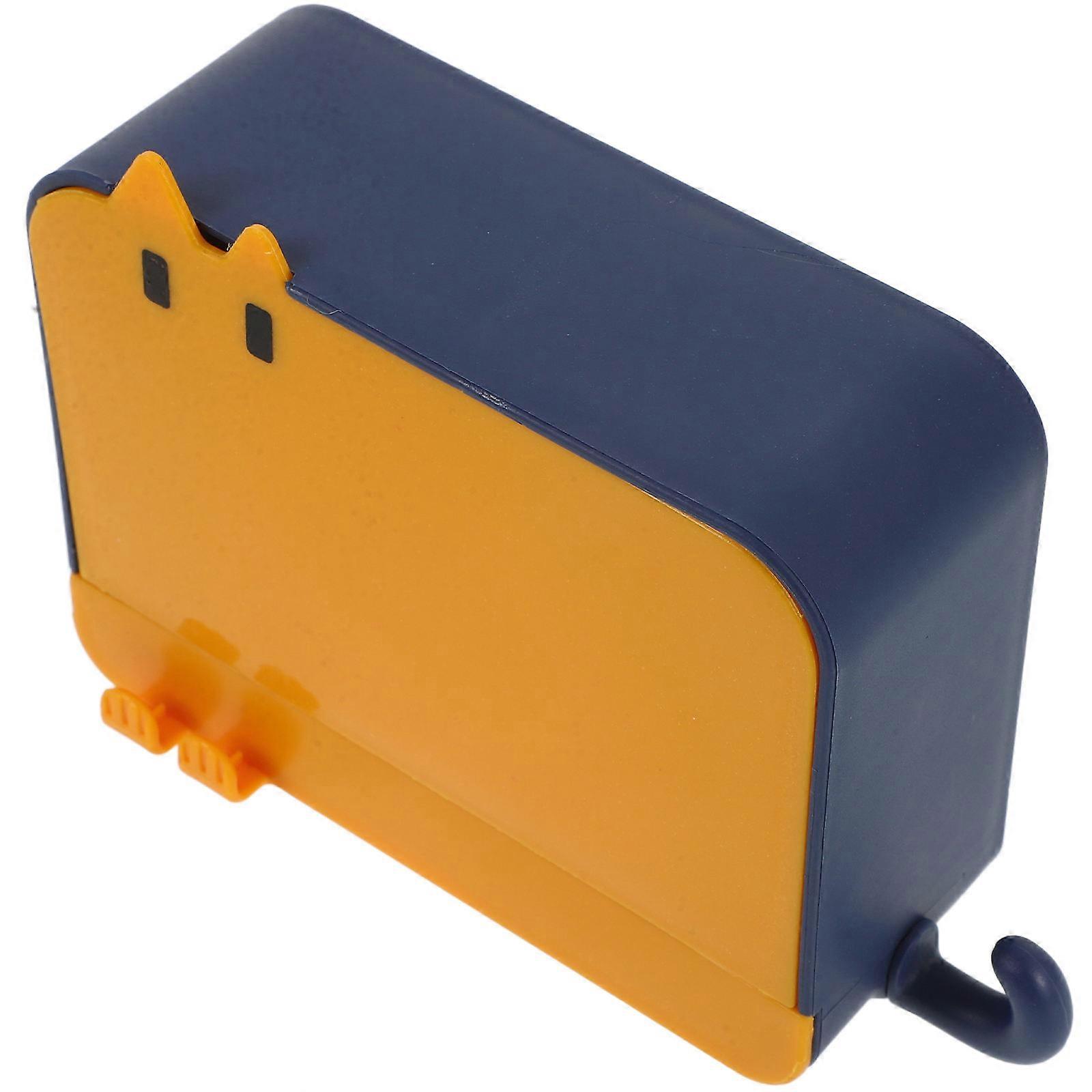 2Pcs Wall-Mounted Soap Holder with Hook and Waterproof Design