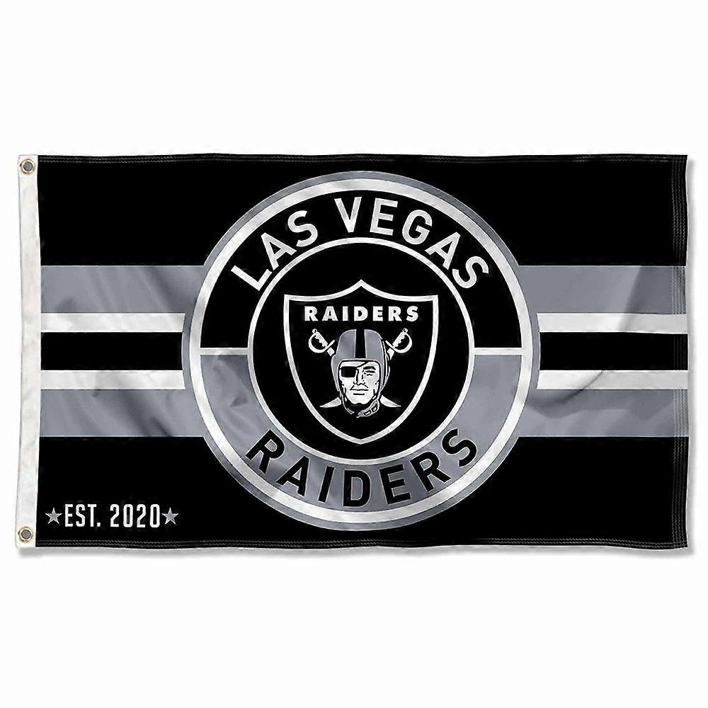 Las Vegas Raiders Patch Button Circle Logo Banner Flag C0499