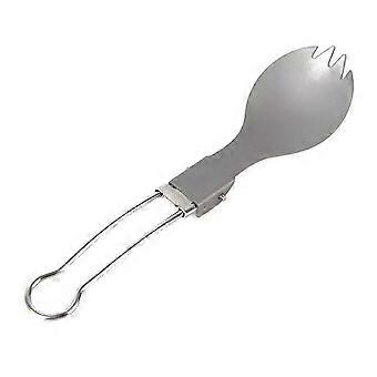 Lightweight Titanium Spoon Fork Folding Cutlery for Camping