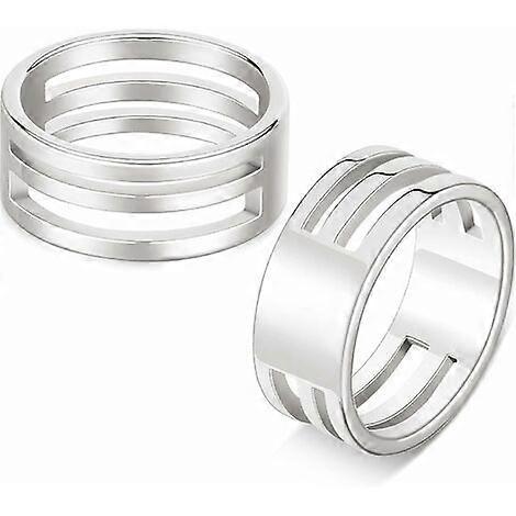 2pcs Single Loop Ring Opener for Jewelry DIY Silver