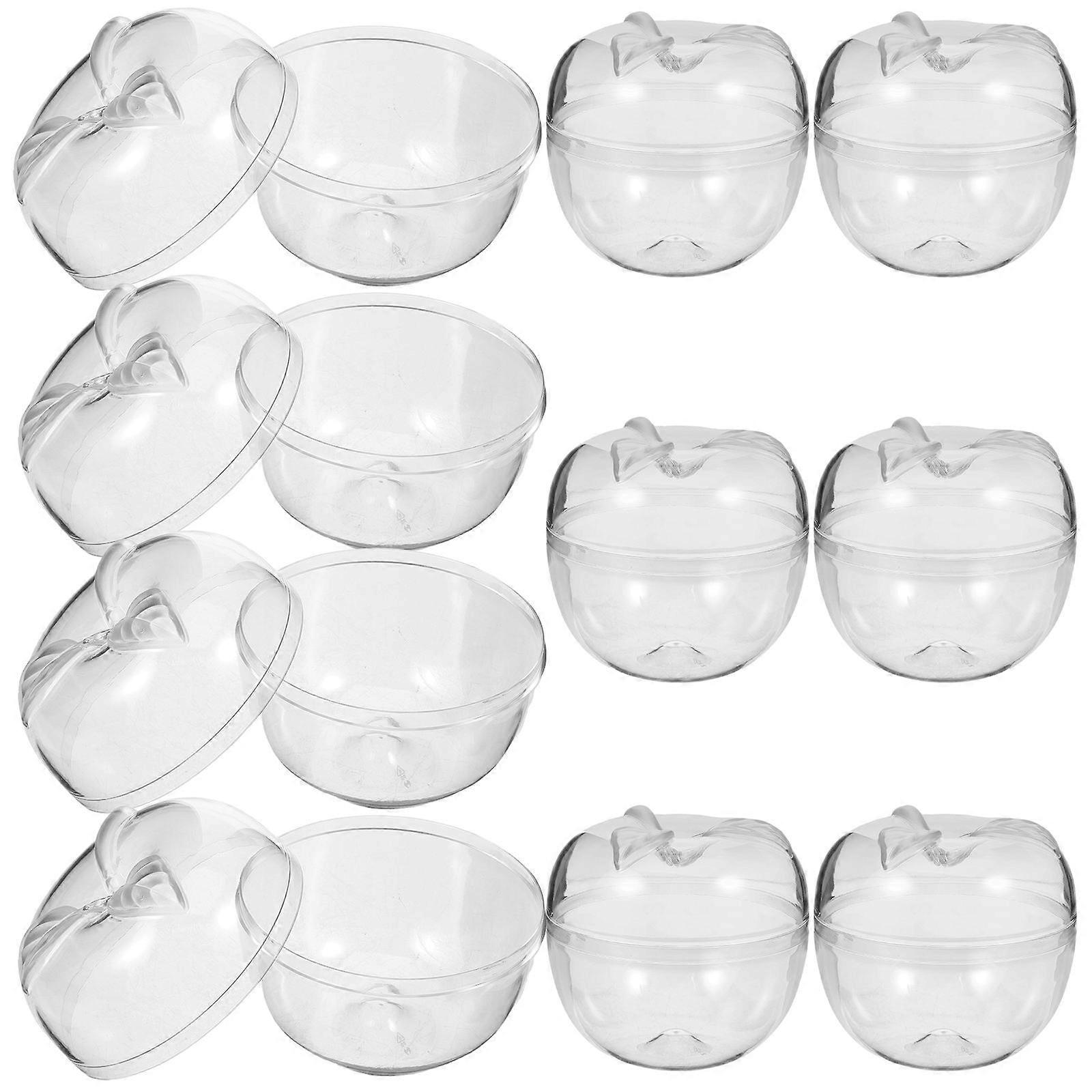 10pcs Apple Shape Storage Containers Candy Storage Boxes Filled Storage Boxes