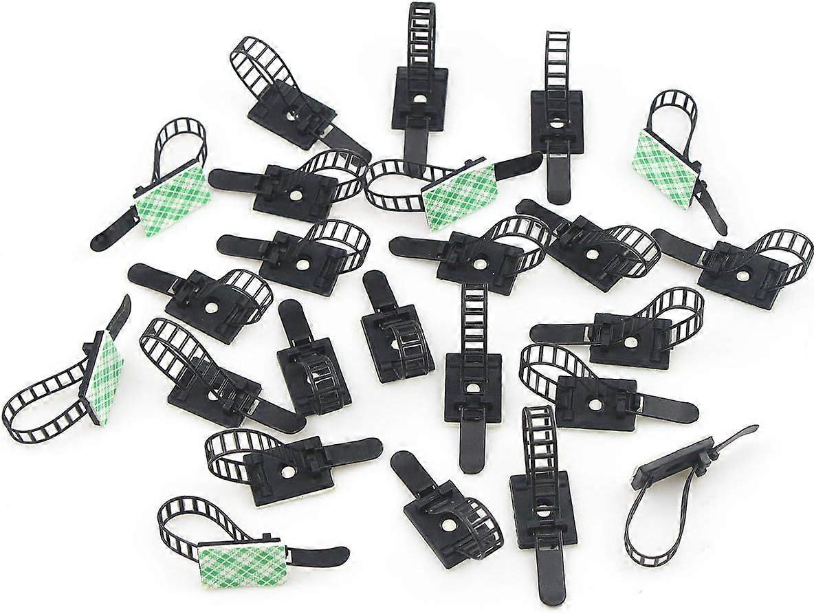 Adjustable cable clips, 50-pack cable clamps, adjustable cable ties, 3M