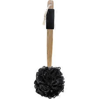 Amazon Basics eksfolierende loofahbørste, kroppsskrubber med gummihåndtak for dusj, badesvamp