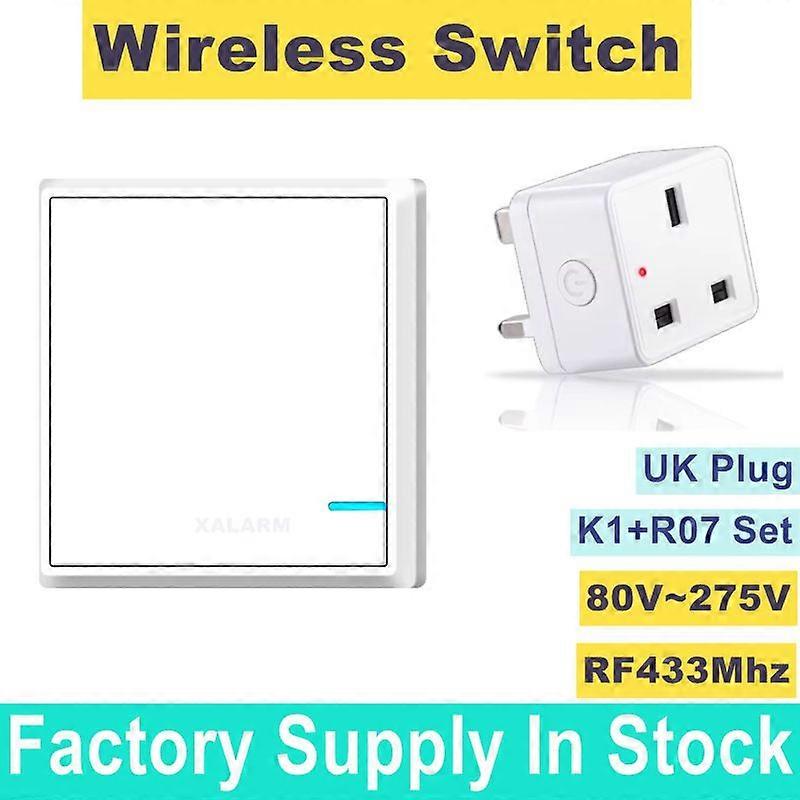 Wireless switch IP66 waterproof long-range wireless remote control switch UK standard wireless socket R07CK2&R07 compatible