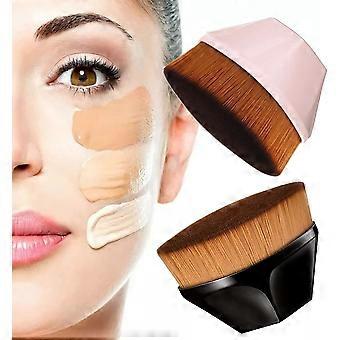 2 Pack Foundation Brushes, Synthetic Bristles Soft Makeup Brush for Liquid Foundation, Powder, Cream - Seamless Application