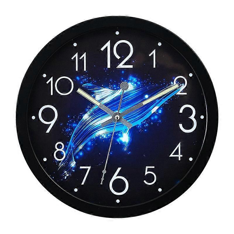 1207B Metal Nightlight Wall Clock