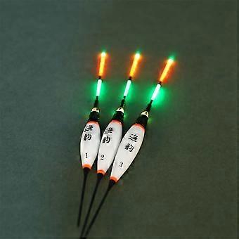 3 szt. świecących spławików LED do nocnego połowu ryb, elektroniczne, wodoodporne, pionowe boje spławikowe do nocnego połowu ryb