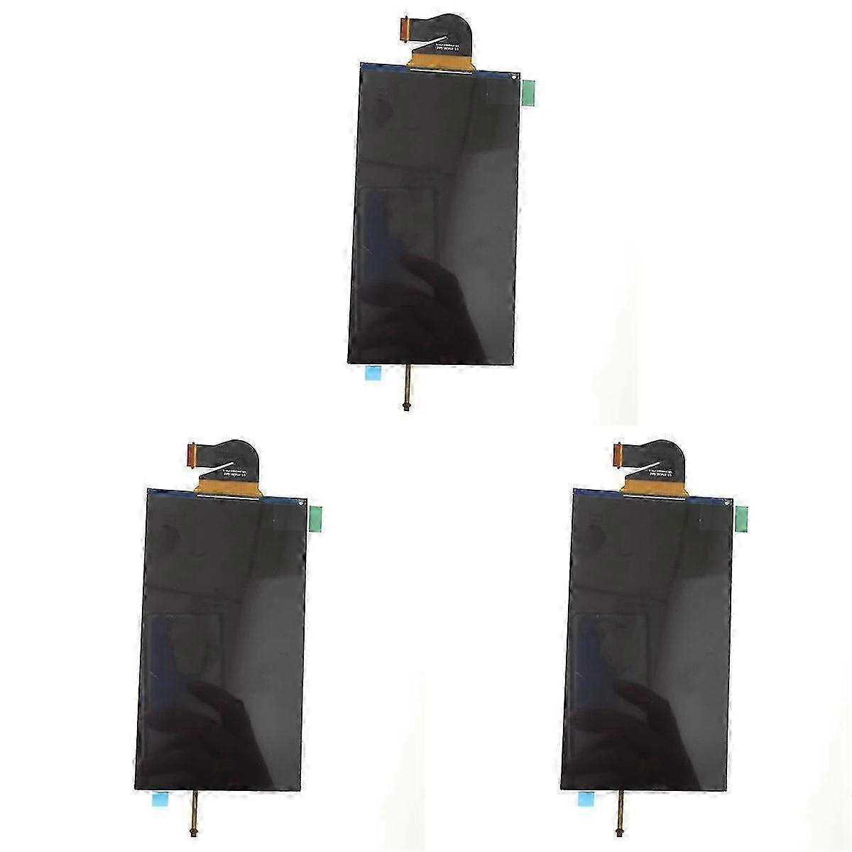 Replacement LCD Screen Compatible with Nintendo Switch Lite, Black Metal, High-Quality Display, 3-Pack