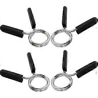 Dumbbell Clamp, 4 Pcs 28mm Spring Clamps compatible with Dumbbells, Spring Clamp Collars, Bodybuilding Spring Clamp compatible with Gym