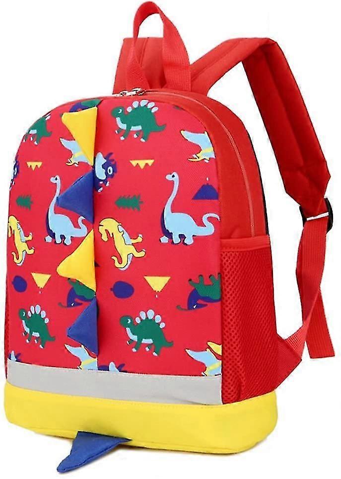 Children's Backpack Dinosaur Toddler Backpack (red) 26*9*29 Cm